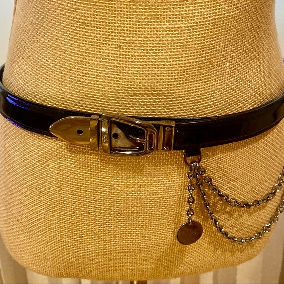 GUCCI fabulous pattern leather with silver plated hardware, 35” long, dust bag - Picture 2 of 16